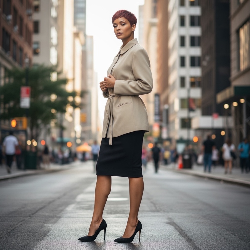 Karen Scott Light Gray Apparel Dress Coat that Ties in Front. Sophisticated. ☑️ - Picture 2 of 12